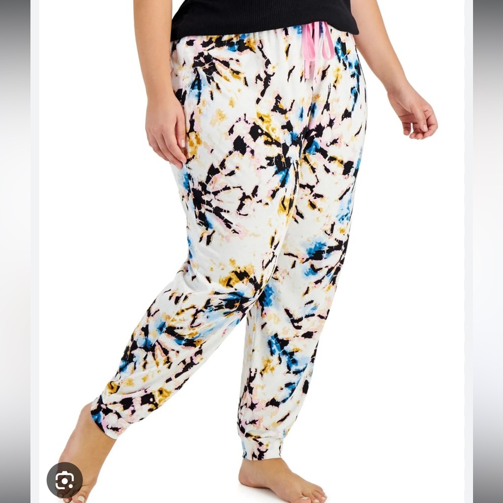 Jenni Intimates Multicolor Tie-Dye Lounge Jogger Pants XXL